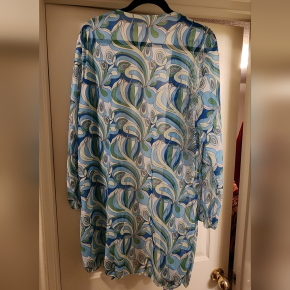 Trippy Waves 3 Piece Boyshort Bikini Set - Blue/Combo Size Small - Picture 4 of 4